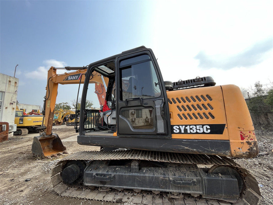 بیل مکانیکی 13 تنی مینی کارکرده Sany بیل مکانیکی بیل مکانیکی هیدرولیک SANY SY135C