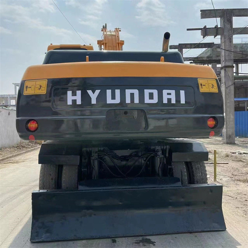R210W 9 Hyundai Wheel Excavator Sites Limited Heavy Duty وزن عملیاتی 22 تن