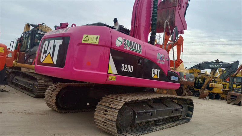 خزنده کارکرده بیل مکانیکی CAT 320D ماشین آلات متحرک زمین صورتی کاترپیلار 320 320C 320D