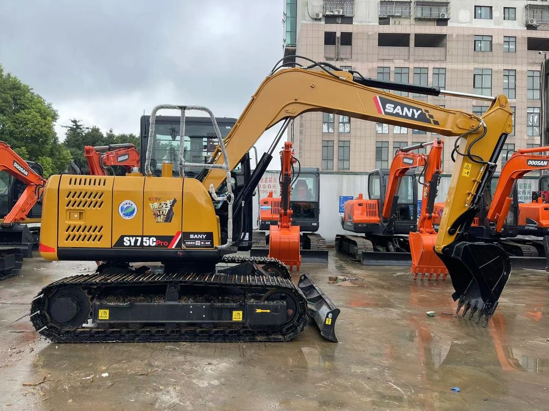 2022 استفاده شده Sany SY75C حفاری Sany Crawler 7.5 تن مینی حفاری