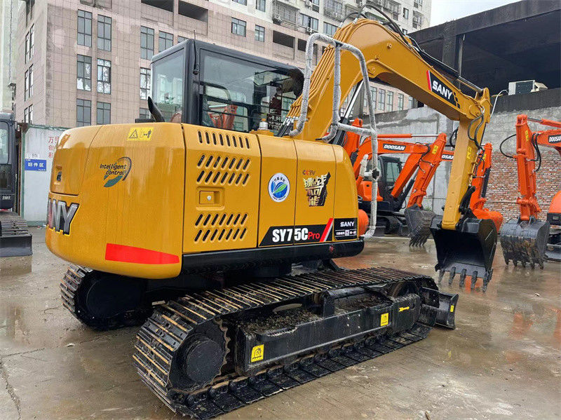 Sany SY75C Pro مینی Excavator استفاده شده دست دوم 7.5 تن Sany مینی Digger