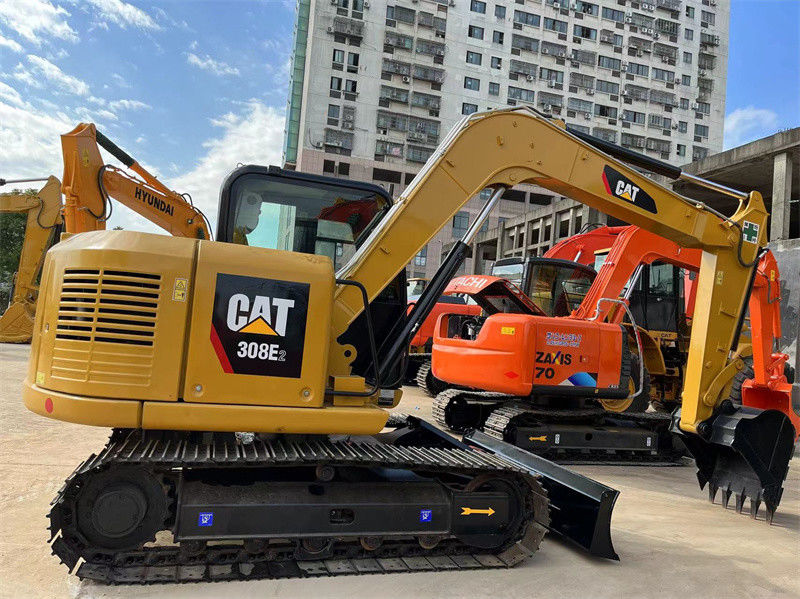 استفاده شده CAT 308E2 Crawler مینی حفاری استفاده شده Caterpillar 306 305 307 308 حفاری