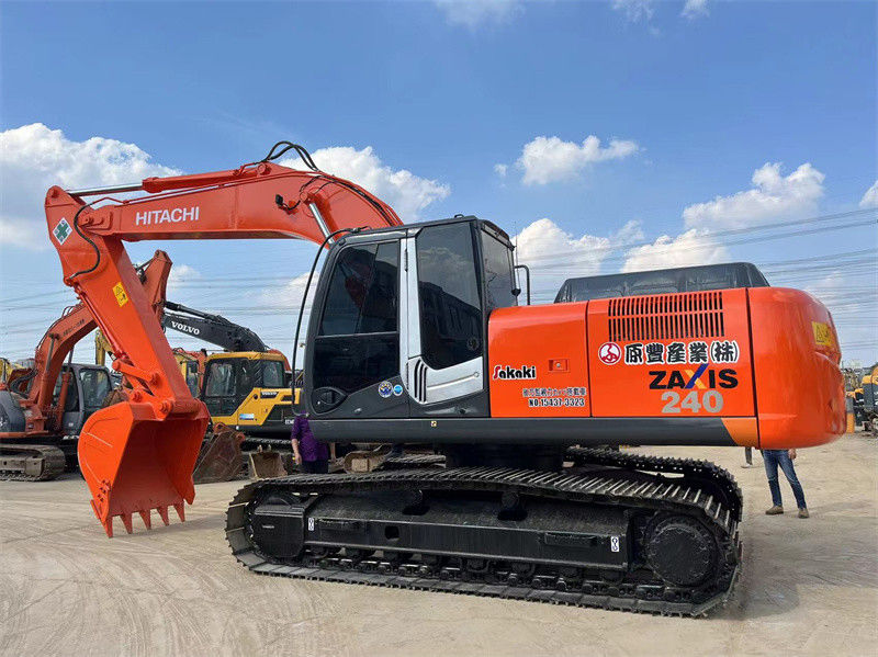 حفاری هایتاشی ZX240 اصلی استفاده شده ژاپن حفاری های 24 تن حفاری متوسط