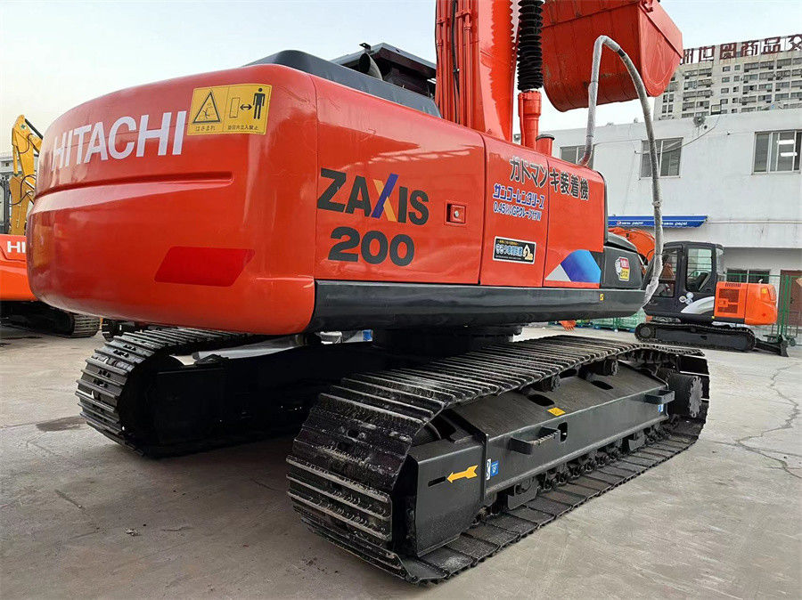 استفاده شده ژاپن سال 2021 هيتاشي ZX200 حفاری حالت عالی رنگ قرمز