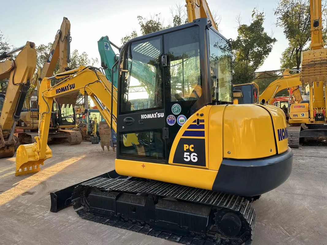 کاماتسو PC56-7 ميني اکساپتور استفاده شده 5 تن کاماتسو Excavator در حالت خوب