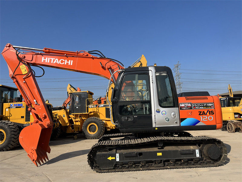 12 تن استفاده شده Hitachi ZX120 حفاری ژاپن منشأ استفاده شده Hitachi Zx120 حفاری معدن