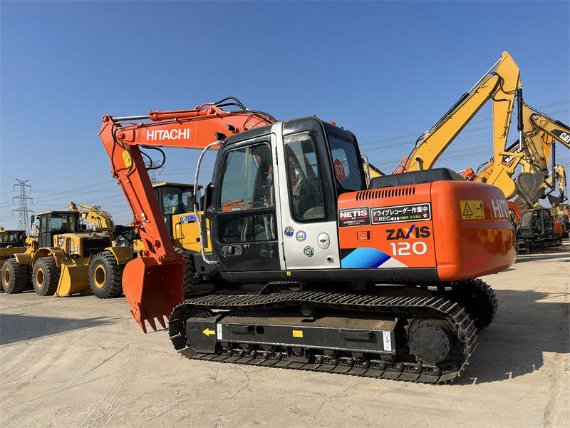 12 تن استفاده شده Hitachi ZX120 حفاری ژاپن منشأ استفاده شده Hitachi Zx120 حفاری معدن