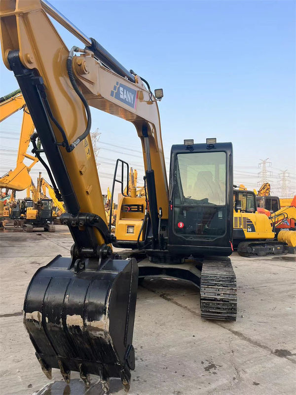 Sany SY75C Pro حفاری استفاده شده دست دوم 7.5 تن Sany Mini Digger