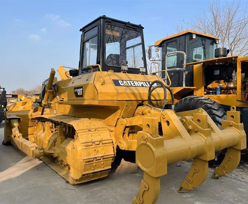 استفاده شده CAT Caterpillar D7G Crawler تراکتور بلدوزر حالت خوب با تیغه و ریپر