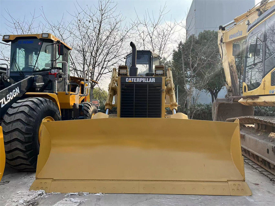 استفاده شده CAT Caterpillar D7G Crawler تراکتور بلدوزر حالت خوب با تیغه و ریپر