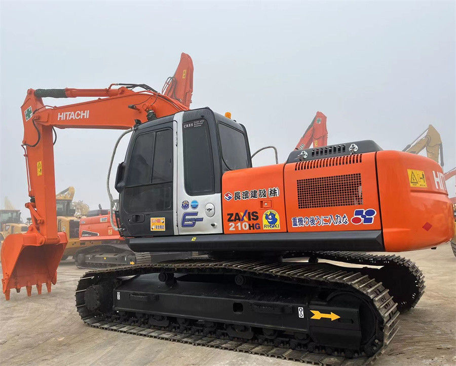 کاوشگر استفاده شده Hitachi ZX210 وارد شده از ژاپن با تزریق مستقیم بدن قوی