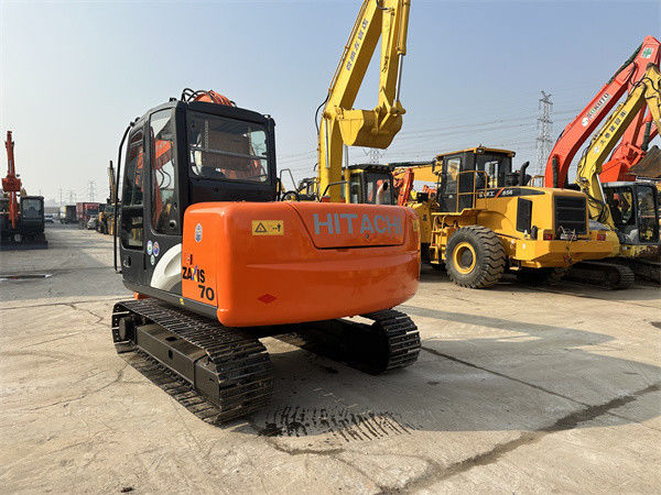 حفاری های استفاده شده هیتاچی ZX70 حفاری های هیدرولیک خزنده استفاده شده 7 تن مینی Hitachi Excavator 70