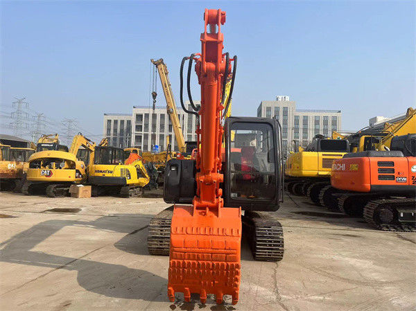 حفاری های استفاده شده هیتاچی ZX70 حفاری های هیدرولیک خزنده استفاده شده 7 تن مینی Hitachi Excavator 70