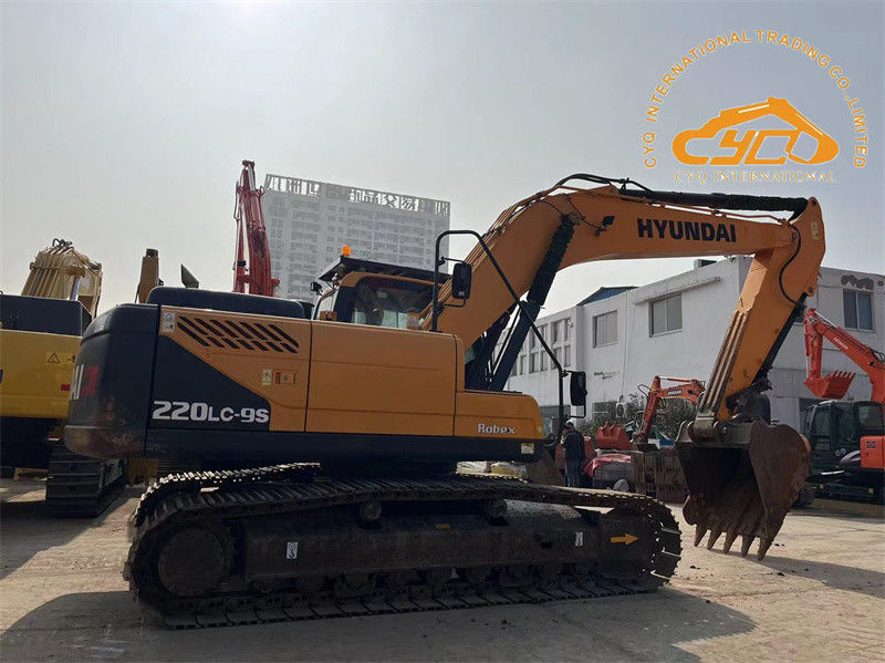 رنگ اصلی استفاده شده هیوندای 220LC-9S حفاری 22 تن دست دوم هیوندای 220 Digger