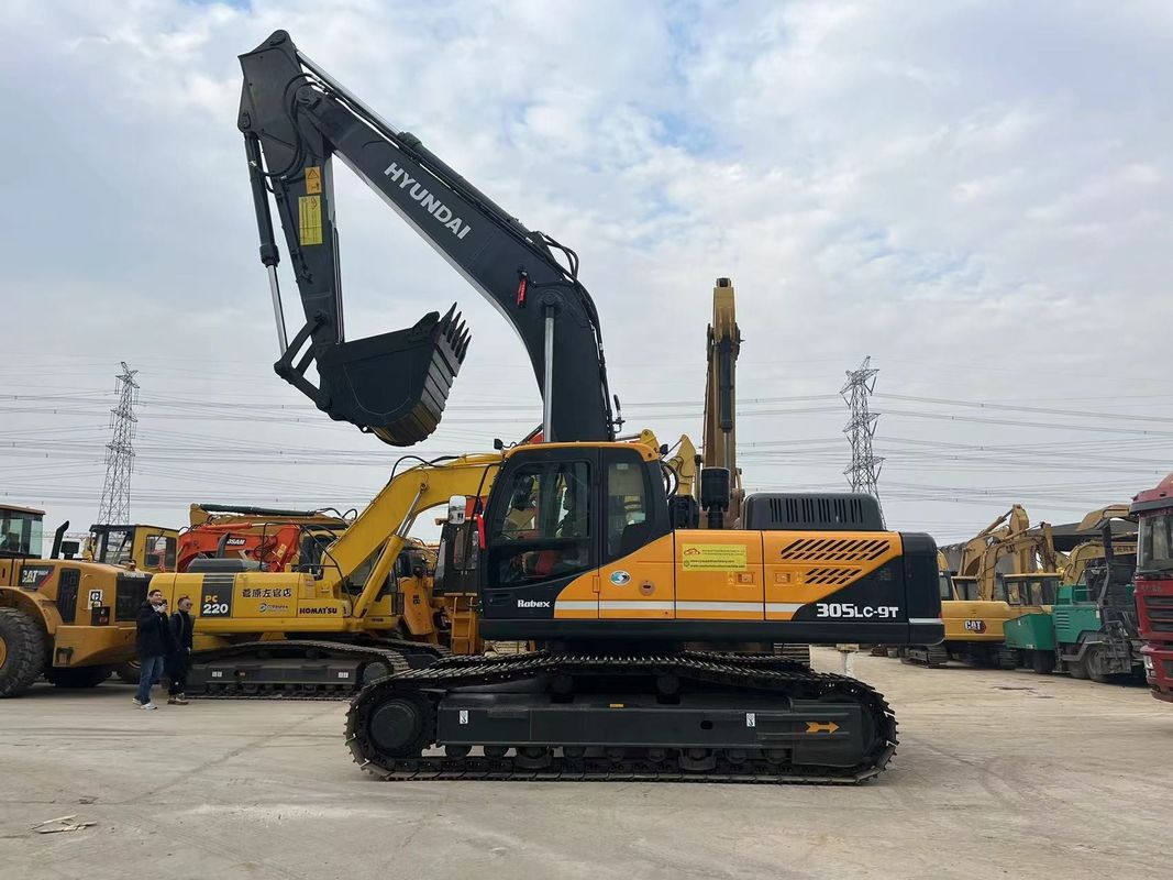 دوسان هیوندای 305lc-9t حفاری بزرگ استفاده شده 30 تن حفاری بزرگ استفاده شده هیوندای