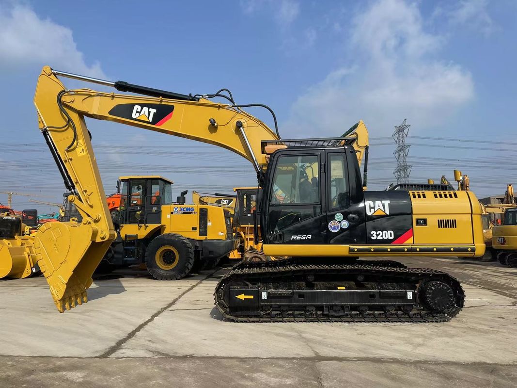کاوشگر استفاده شده Caterpillar 320D با تزریق 3066 موتور 20 تن کاوشگر متوسط CAT 320