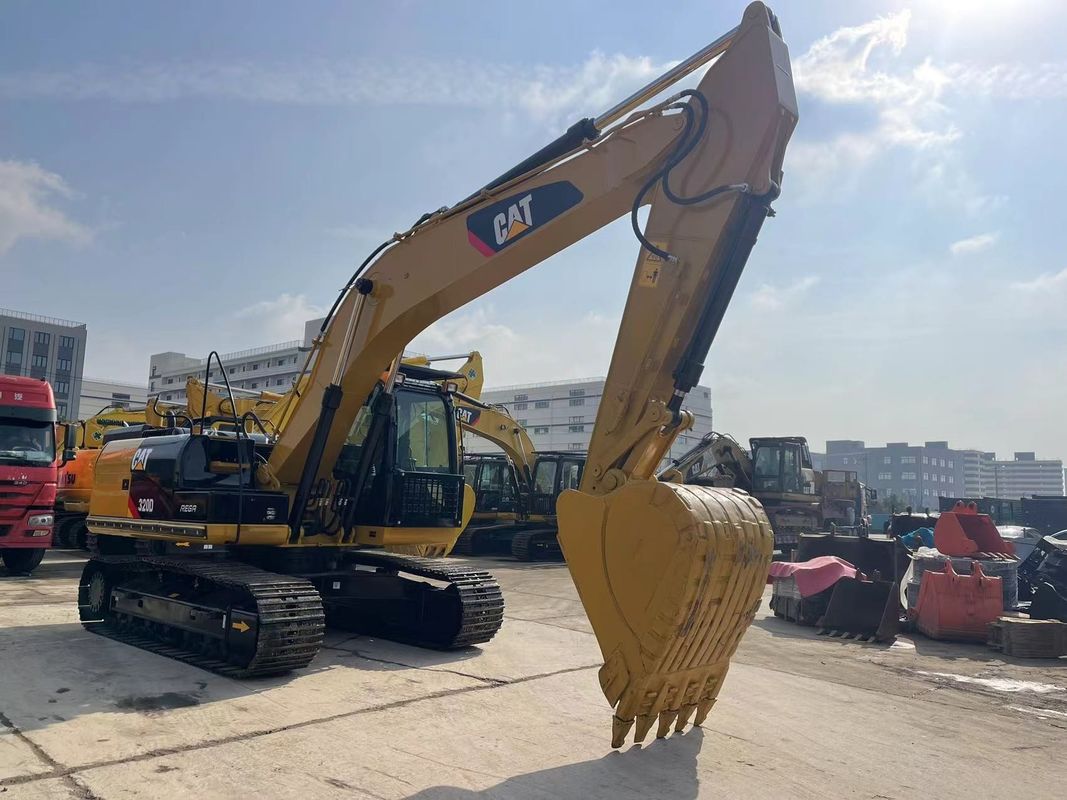 کاوشگر استفاده شده Caterpillar 320D با تزریق 3066 موتور 20 تن کاوشگر متوسط CAT 320