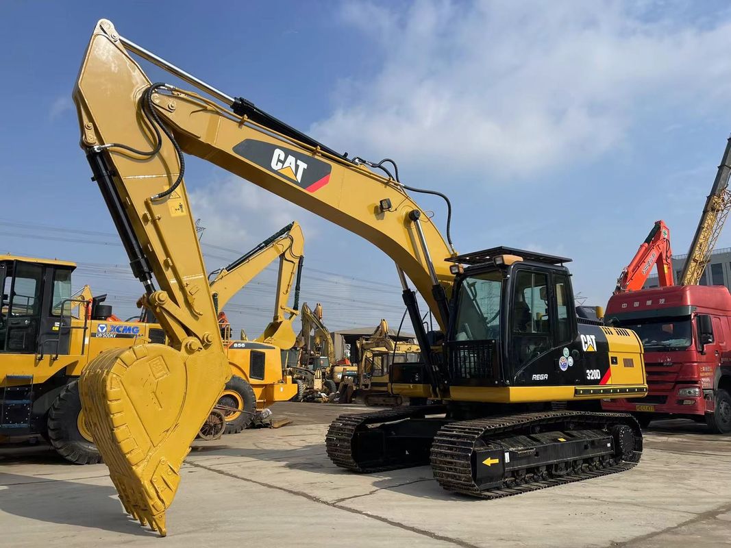 کاوشگر استفاده شده Caterpillar 320D با تزریق 3066 موتور 20 تن کاوشگر متوسط CAT 320