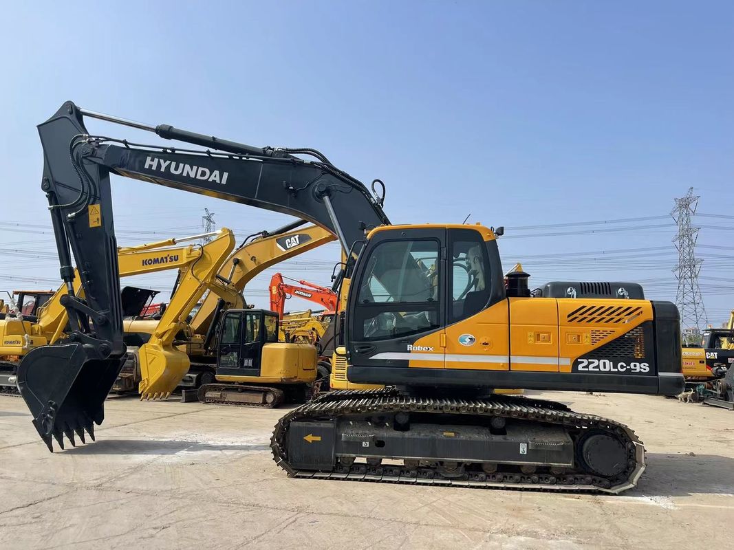 حفاری هیوندای 220LC-9S حفاری بزرگ 22 تن استفاده شده