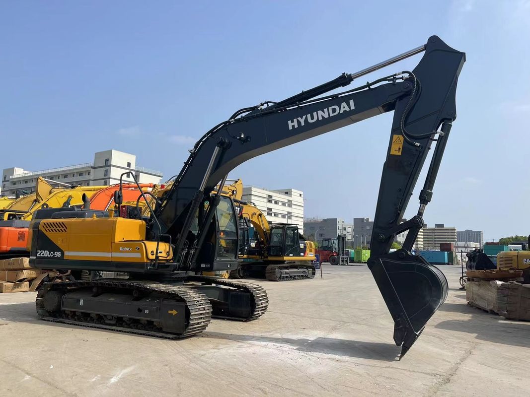 حفاری هیوندای 220LC-9S حفاری بزرگ 22 تن استفاده شده
