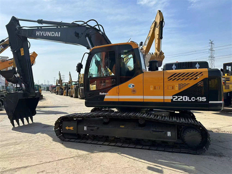 هیوندای استفاده شده R220LC-9S Excavator 22 تن کره استفاده شده هیوندای 220 معدن Digger