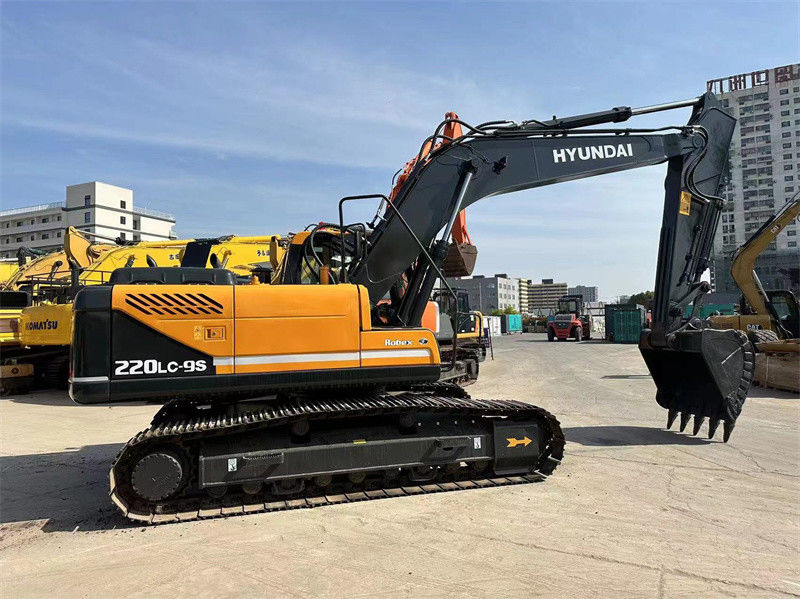 هیوندای استفاده شده R220LC-9S Excavator 22 تن کره استفاده شده هیوندای 220 معدن Digger