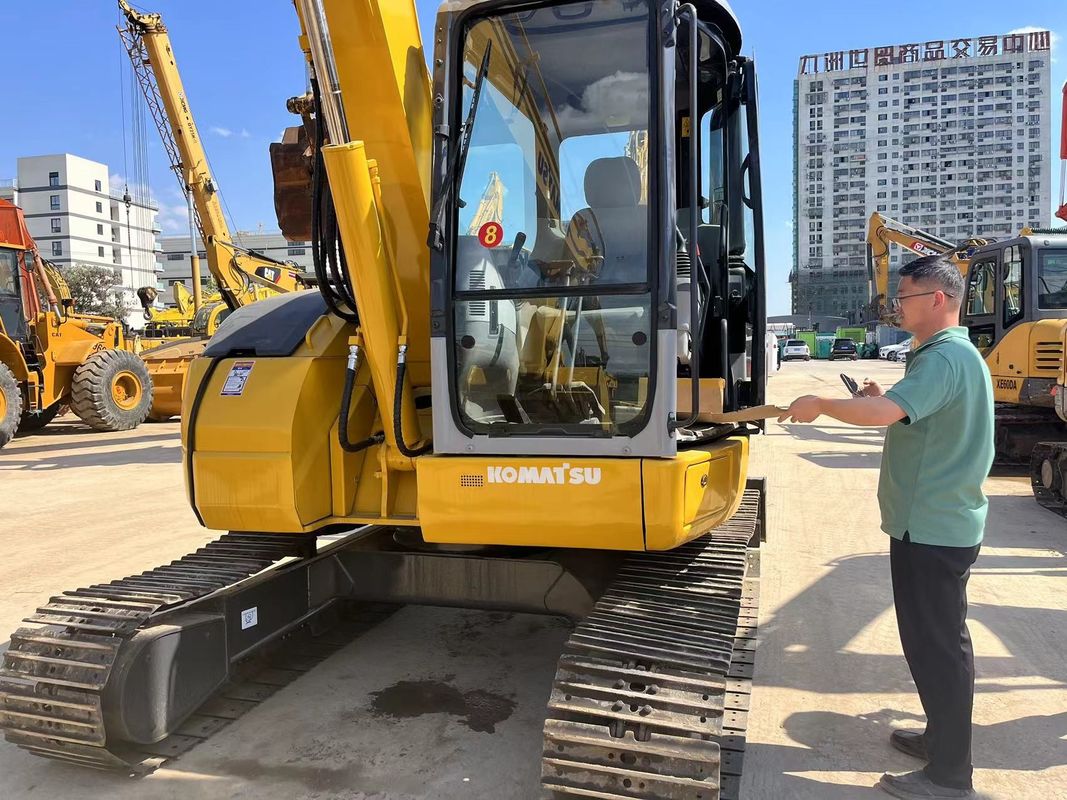 8 تن استفاده شده Komatsu PC78US-6 مینی حفاری با ظرفیت 0.34 m3