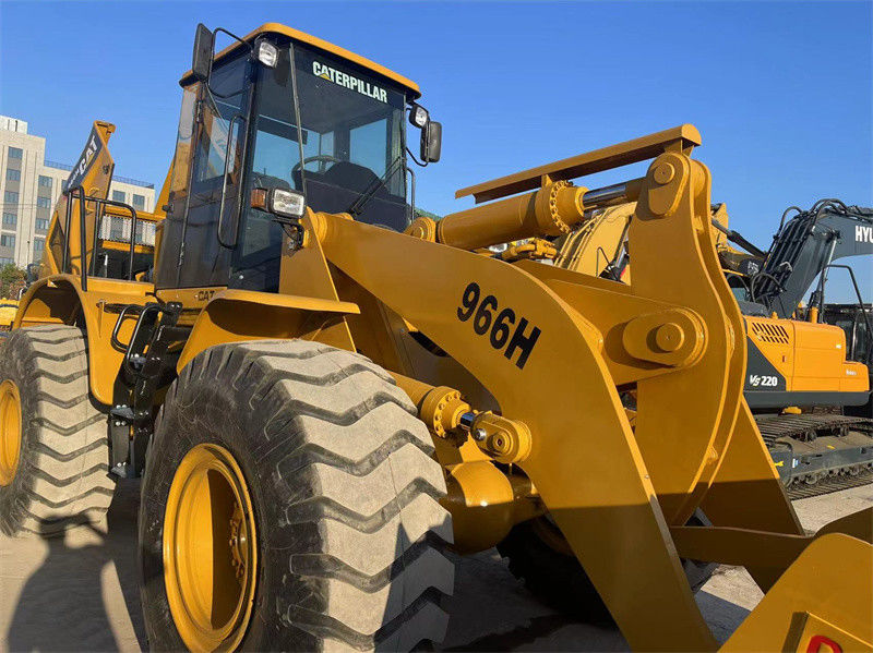 بارگذاری چرخ CAT 966H استفاده شده Caterpillar CAT 966 بارگذاری جلو با موتور دیزل قدرتمند