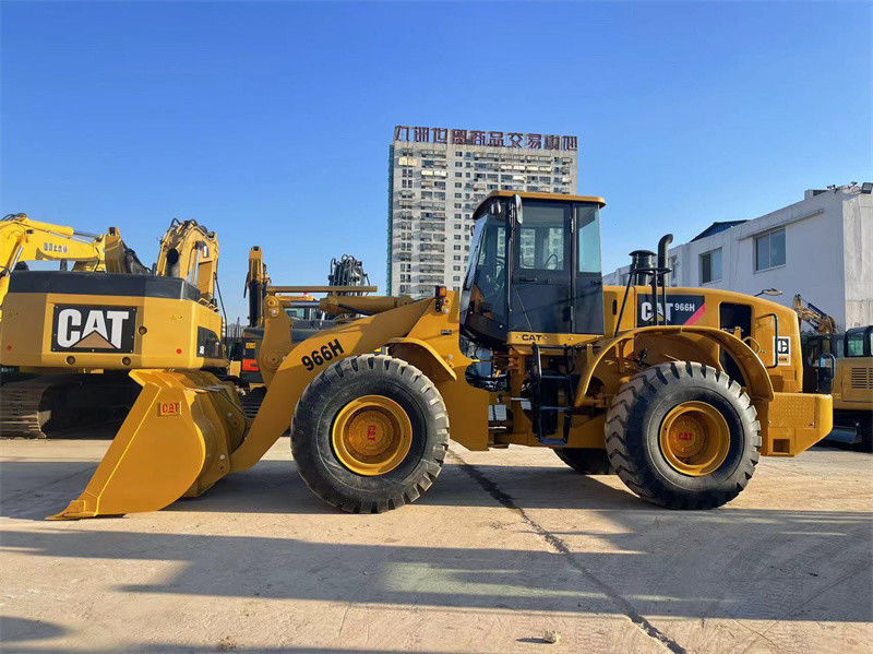 بارگذاری چرخ CAT 966H استفاده شده Caterpillar CAT 966 بارگذاری جلو با موتور دیزل قدرتمند