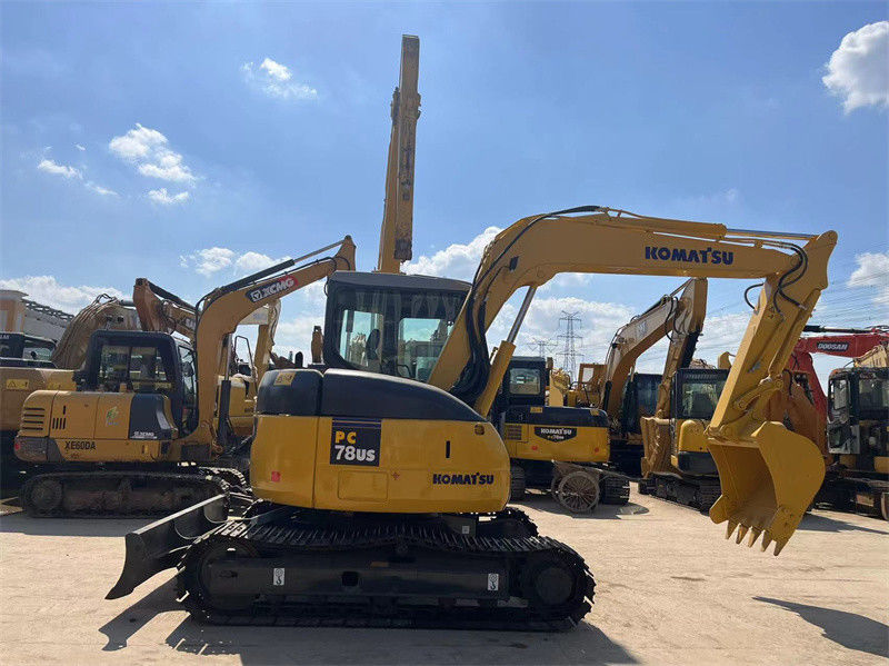 ژاپنی اصلی استفاده شده Komatsu PC78us کاوشگر خزنده PC78US-6 کاوشگر کوچک