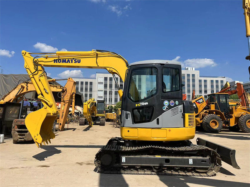 ژاپنی اصلی استفاده شده Komatsu PC78us کاوشگر خزنده PC78US-6 کاوشگر کوچک