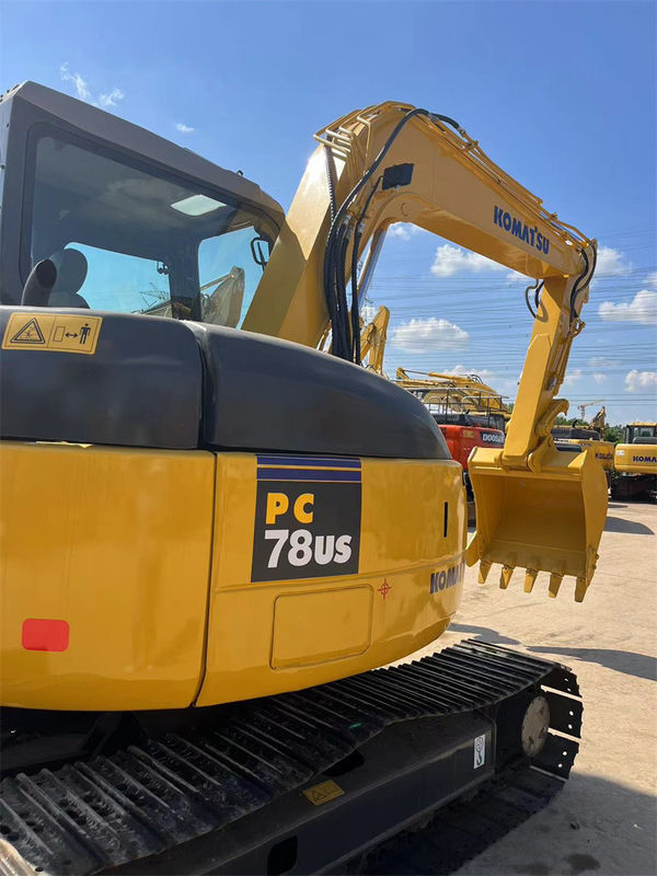 ژاپنی اصلی استفاده شده Komatsu PC78us کاوشگر خزنده PC78US-6 کاوشگر کوچک