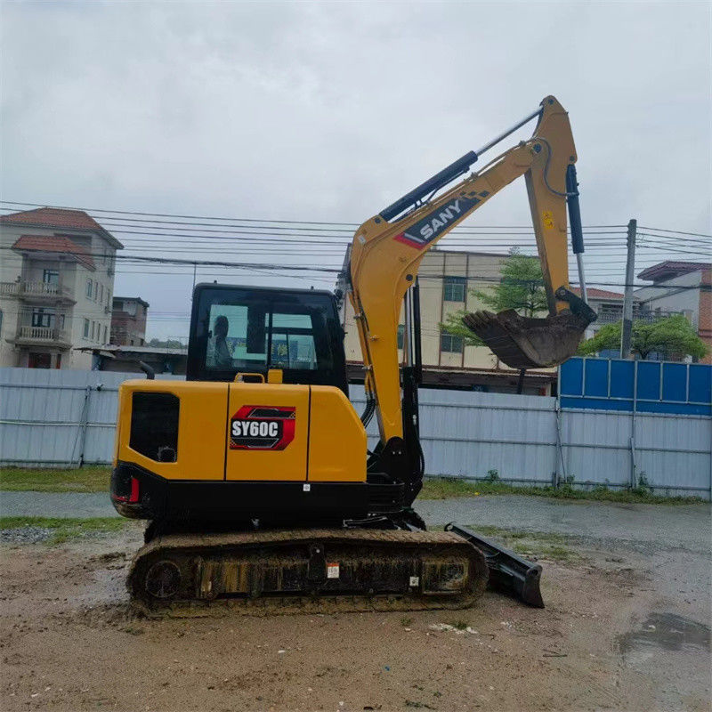 چین Sany SY60C Pro حفاری استفاده شده دست دوم 6 تن Sany sy60 Mini Digger