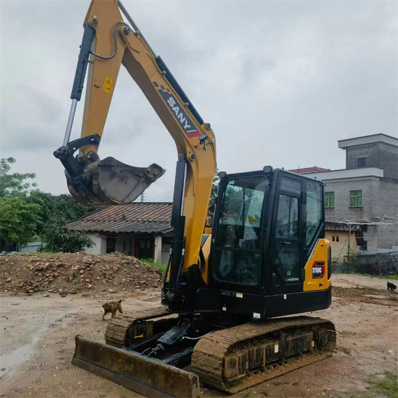 چین Sany SY60C Pro حفاری استفاده شده دست دوم 6 تن Sany sy60 Mini Digger