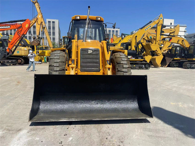 منشأ ایالات متحده آمریکا استفاده شده JCB 4CX Backhoe Loader دست دوم JCB 4CX چرخ Backhoe Loader