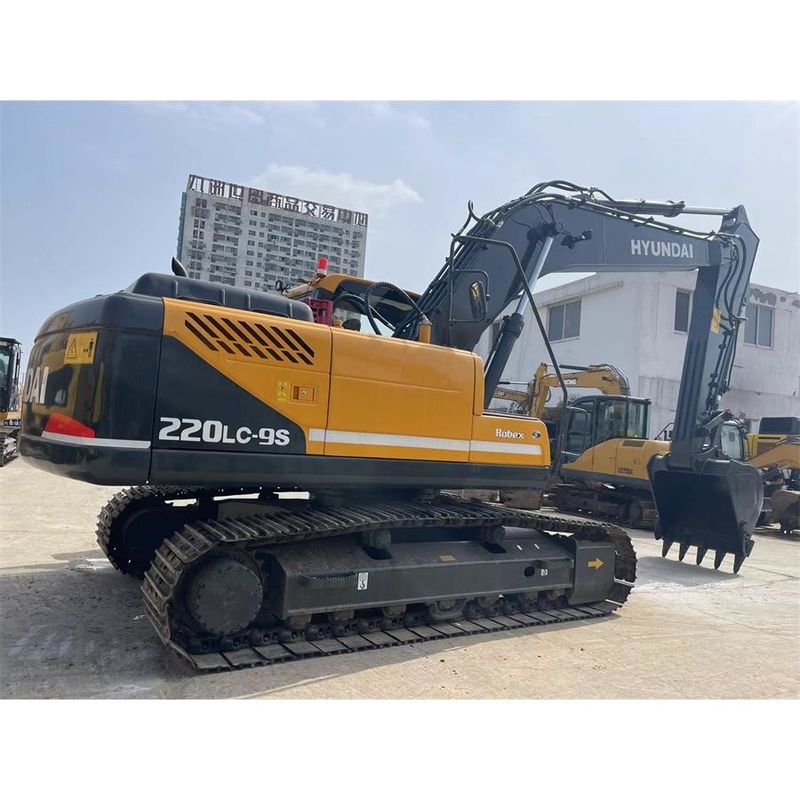 سنگ شکن سنگین هیوندای R220 9S ابعاد کلی 9.55m * 2.99m * 3.08m