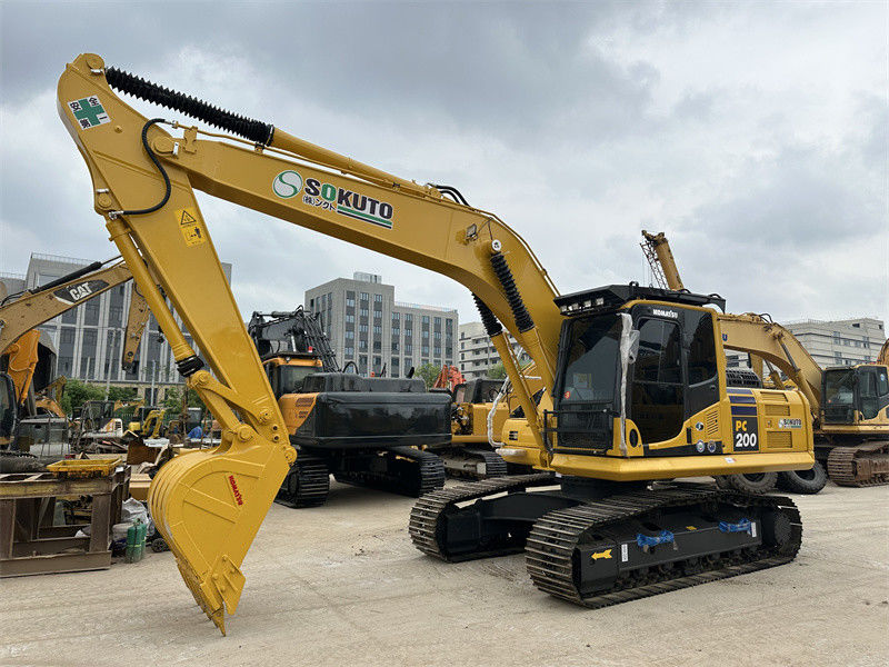 استفاده شده Komatsu PC200-8 استفاده شده ژاپن حفاری حالت عالی حفاری هیدرولیک متوسط