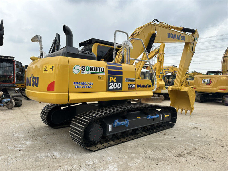 استفاده شده Komatsu PC200-8 استفاده شده ژاپن حفاری حالت عالی حفاری هیدرولیک متوسط