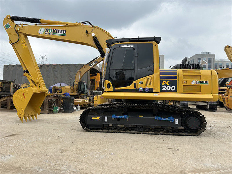استفاده شده Komatsu PC200-8 استفاده شده ژاپن حفاری حالت عالی حفاری هیدرولیک متوسط