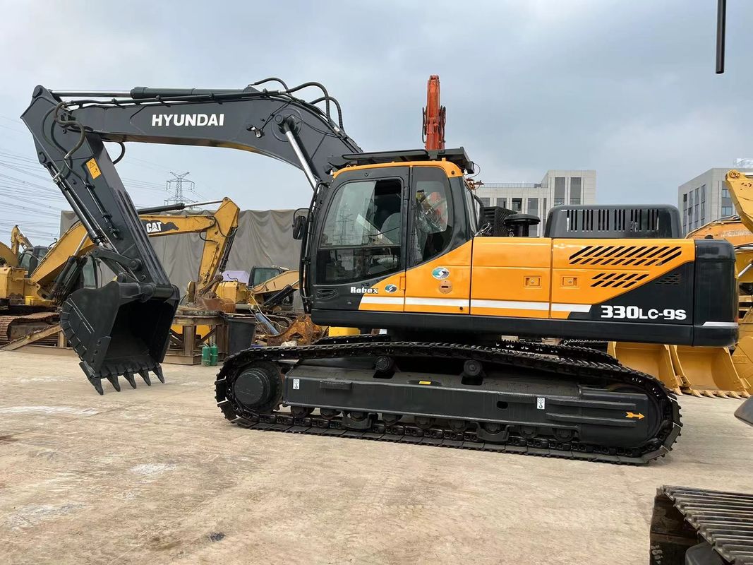 330LC-9S استفاده شده حفاری 210 KW قدرت موتور برای عملکرد صاف و سریع