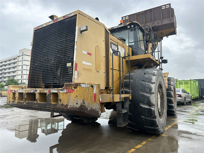 اصلی استفاده شده CAT 986H چرخ بارگذاری Caterpillar CAT 986 بزرگ بارگذاری انتهای جلو