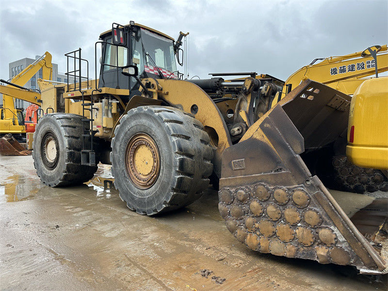 اصلی استفاده شده CAT 986H چرخ بارگذاری Caterpillar CAT 986 بزرگ بارگذاری انتهای جلو