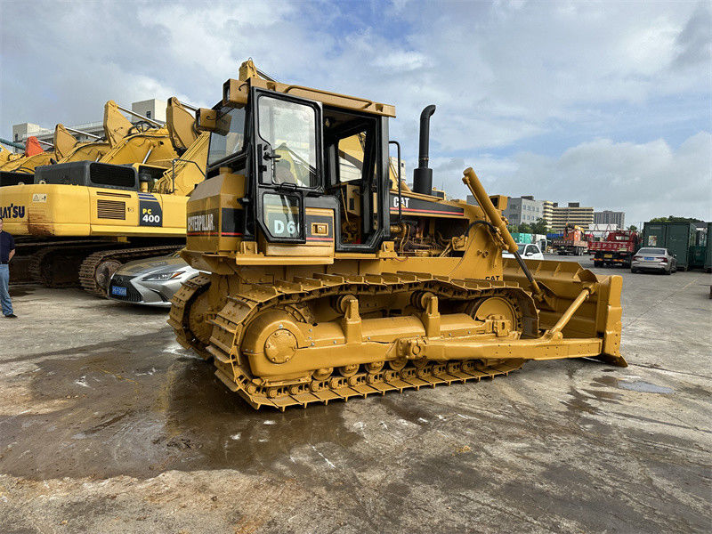 رنگ دوباره استفاده شده CAT D6G بولدوزر استفاده شده Caterpillar D3C D5B D6 در حالت خوب