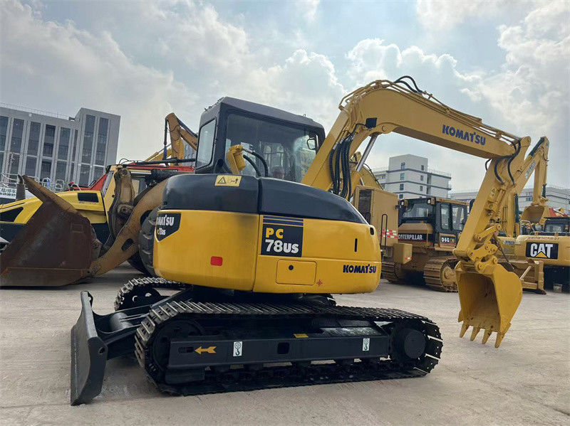 7.8 تن ژاپن استفاده شده کاماتسو PC78us کاوشگر خزنده PC78US-6 Mini Digger
