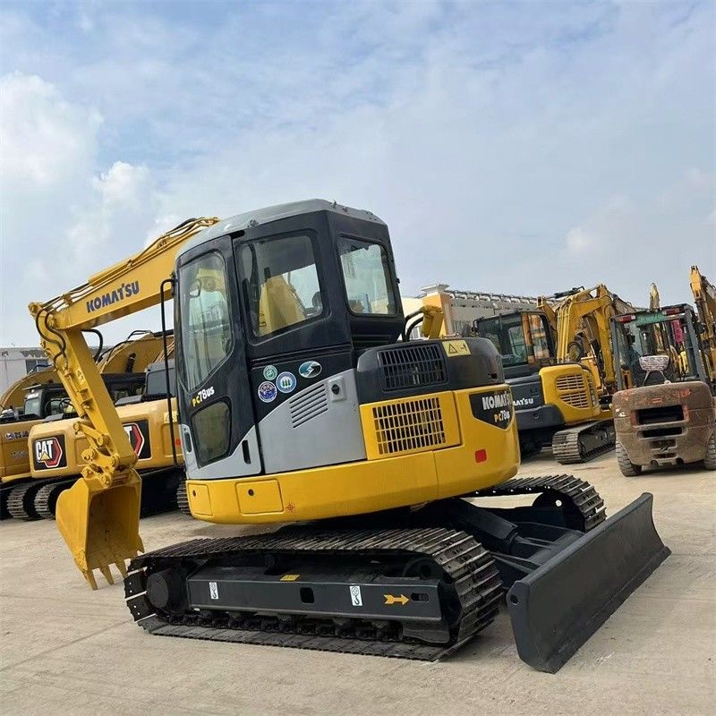 7.8 تن ژاپن استفاده شده کاماتسو PC78us کاوشگر خزنده PC78US-6 Mini Digger