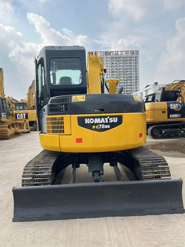 7.8 تن ژاپن استفاده شده کاماتسو PC78us کاوشگر خزنده PC78US-6 Mini Digger