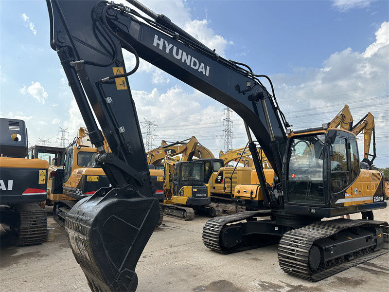 22 تن کره استفاده شده هیوندای R220LC-9S Excavator هیوندای 220 Crawler Digger