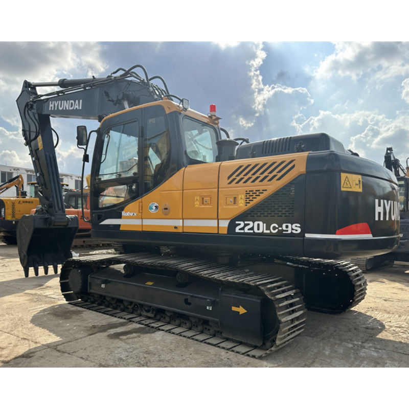 22 تن کره استفاده شده هیوندای R220LC-9S Excavator هیوندای 220 Crawler Digger