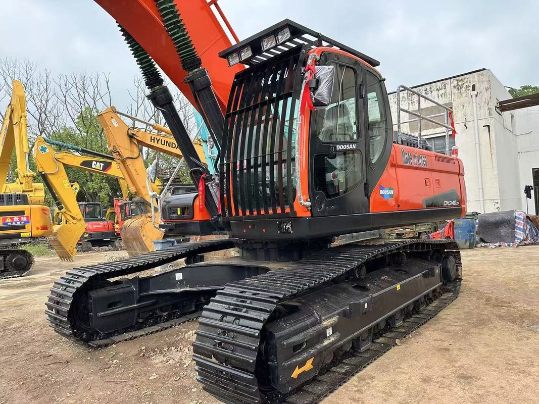 34 تن استفاده شده Doosan DX340LCA Excavator دست دوم Doosan DX340 Crawler Excavator