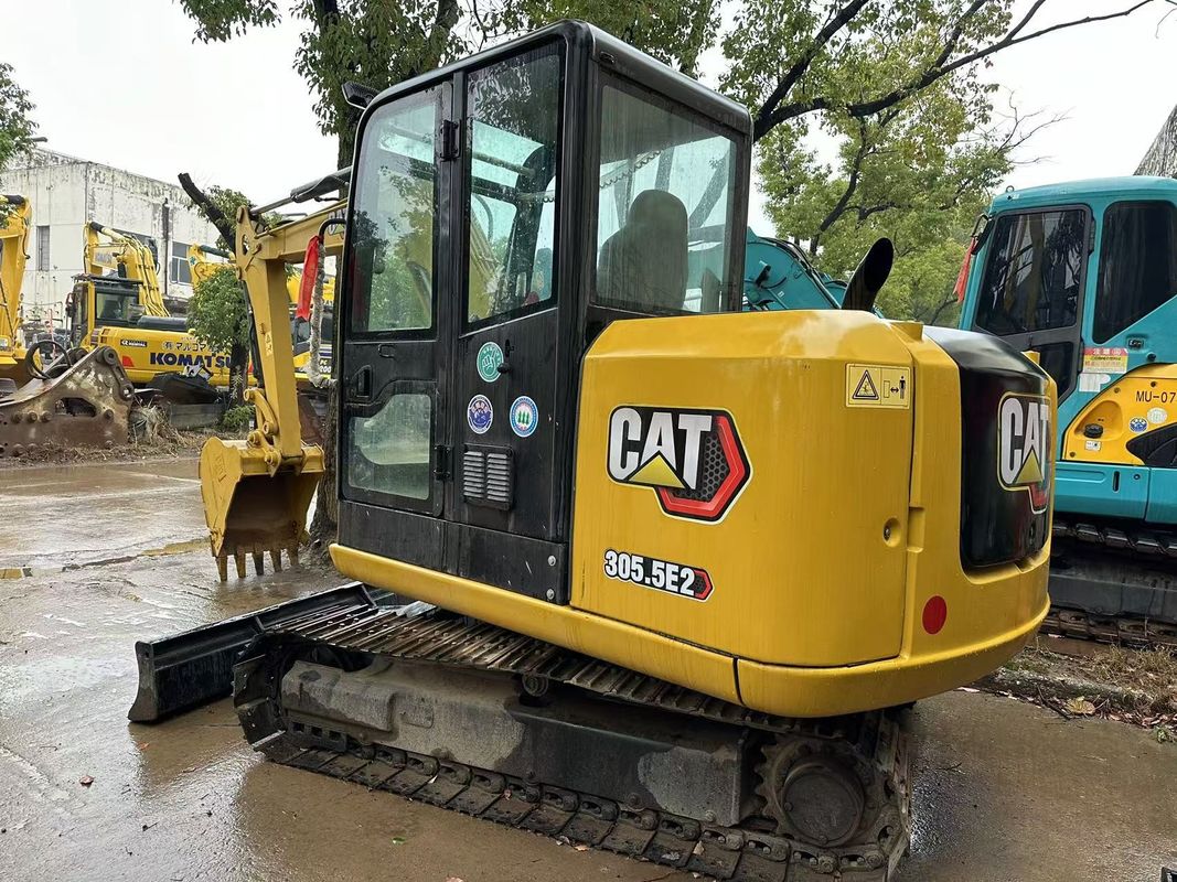 5.5 تن استفاده شده CAT 305.5E Caterpillar 305.5 Mini Crawler Excavators